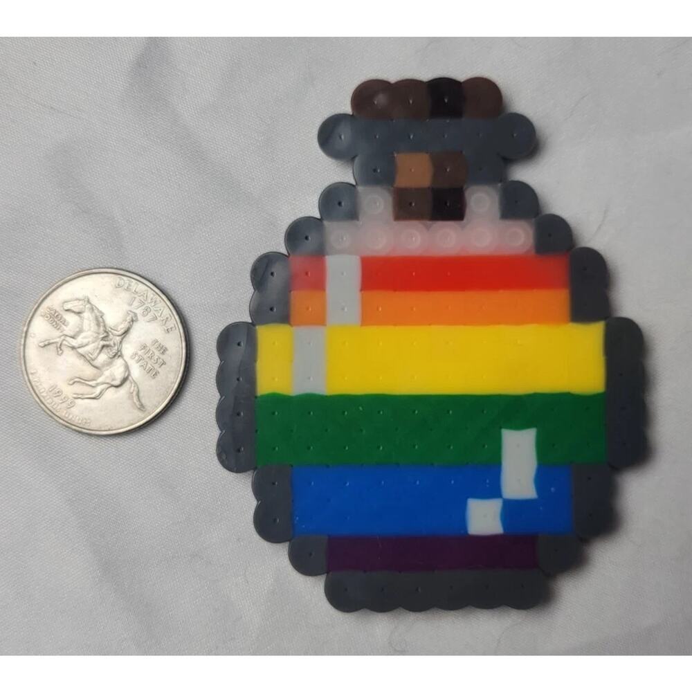Pride LGBT Potion Perler Pixel Art